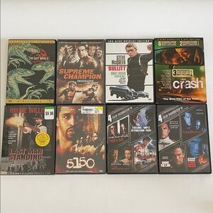 DVD Lot: 4 Film Collection S. Seagal/S. Stallone, Bullitt, 5150, Crash ...